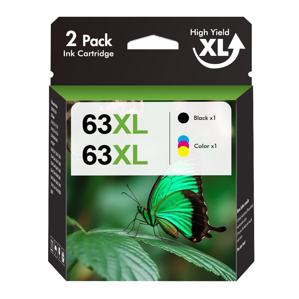 Cartucce 63 XL Compatibili HP – Alta Resa Per OfficeJet, ENVY E DeskJet, Con Chip Nuovo
