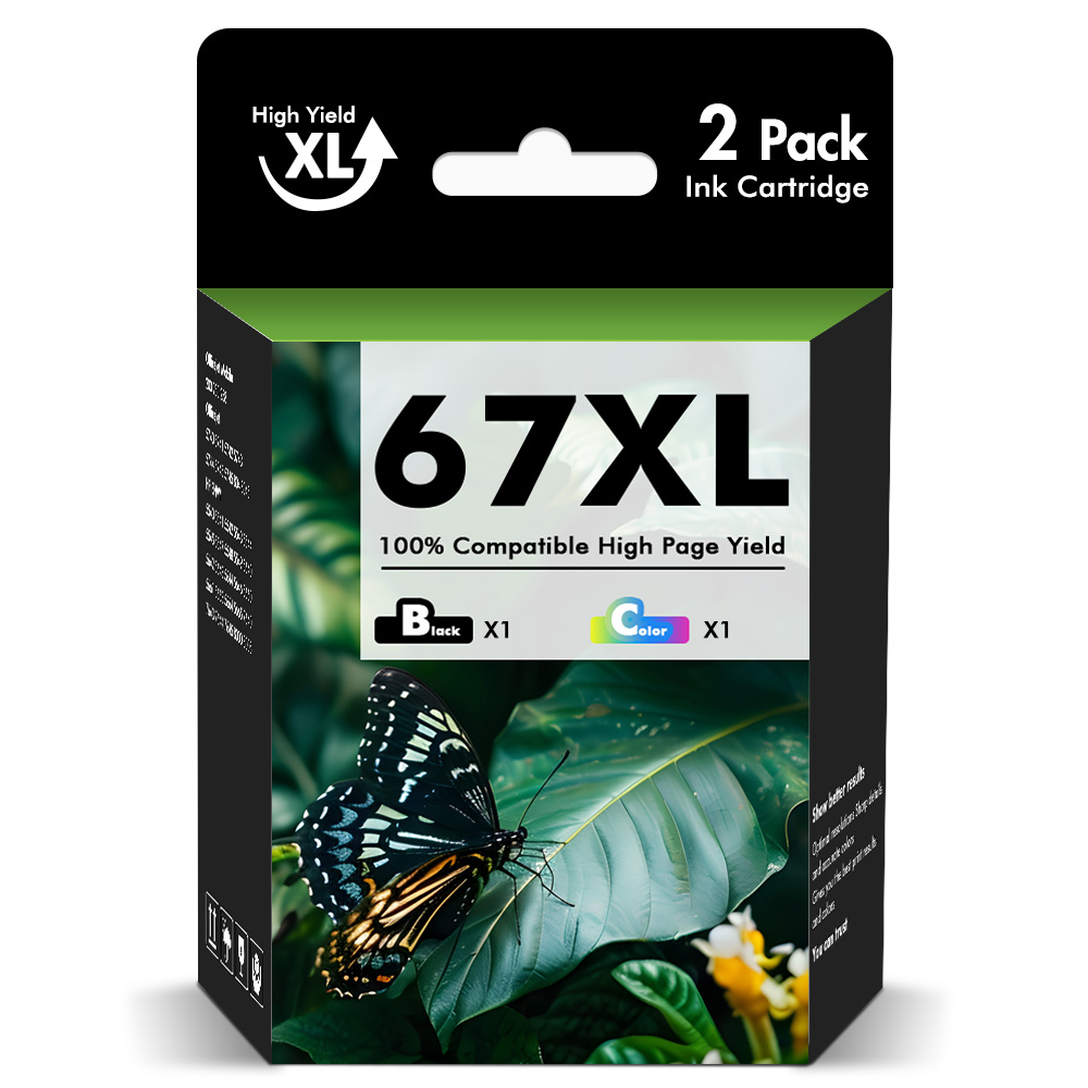 Cartucce D'inchiostro Compatibili 67XL Per Stampanti HP (Nero E Colore, Confezione Multipla)