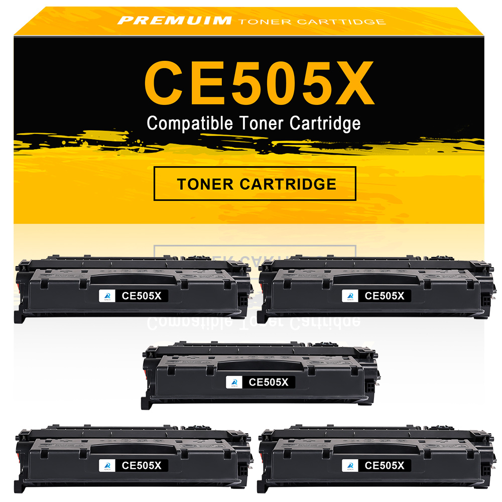 5PK Toner Compatible for HP 05X CE505X LaserJet P2055x ...