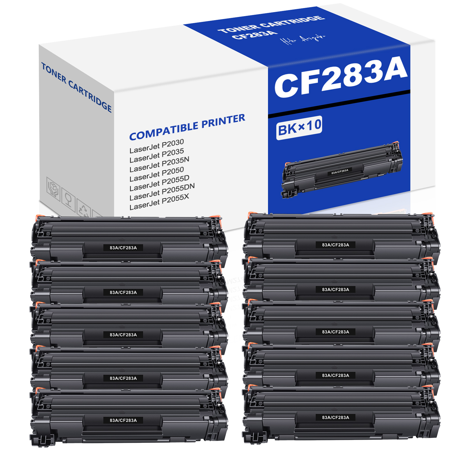 人気カラーの Compatible Toner Black CF283A With Pro LaserJet 83A HP プリンタアクセサリ